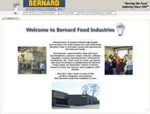 Tablet Screenshot of bernardfoods.com